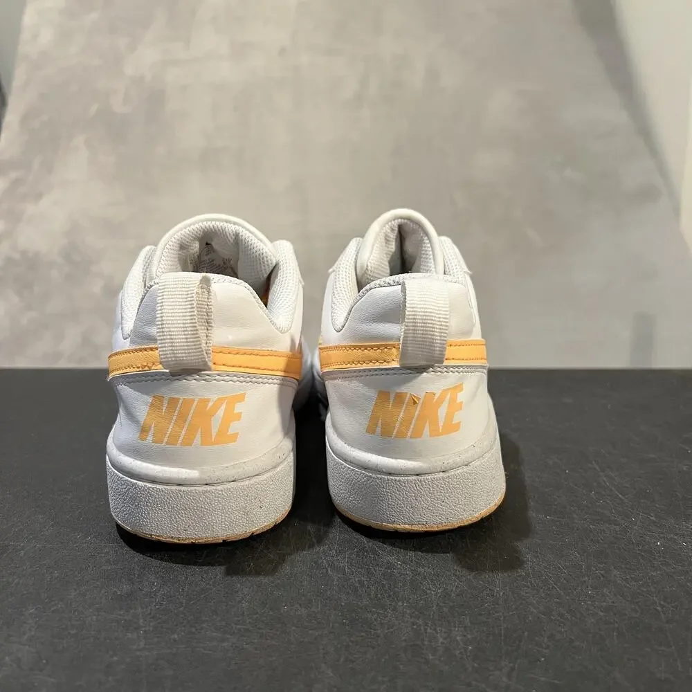 Nike Court Borough Low Recraft Shoes Youth Size 6Y White Orange Gum DV5456-119